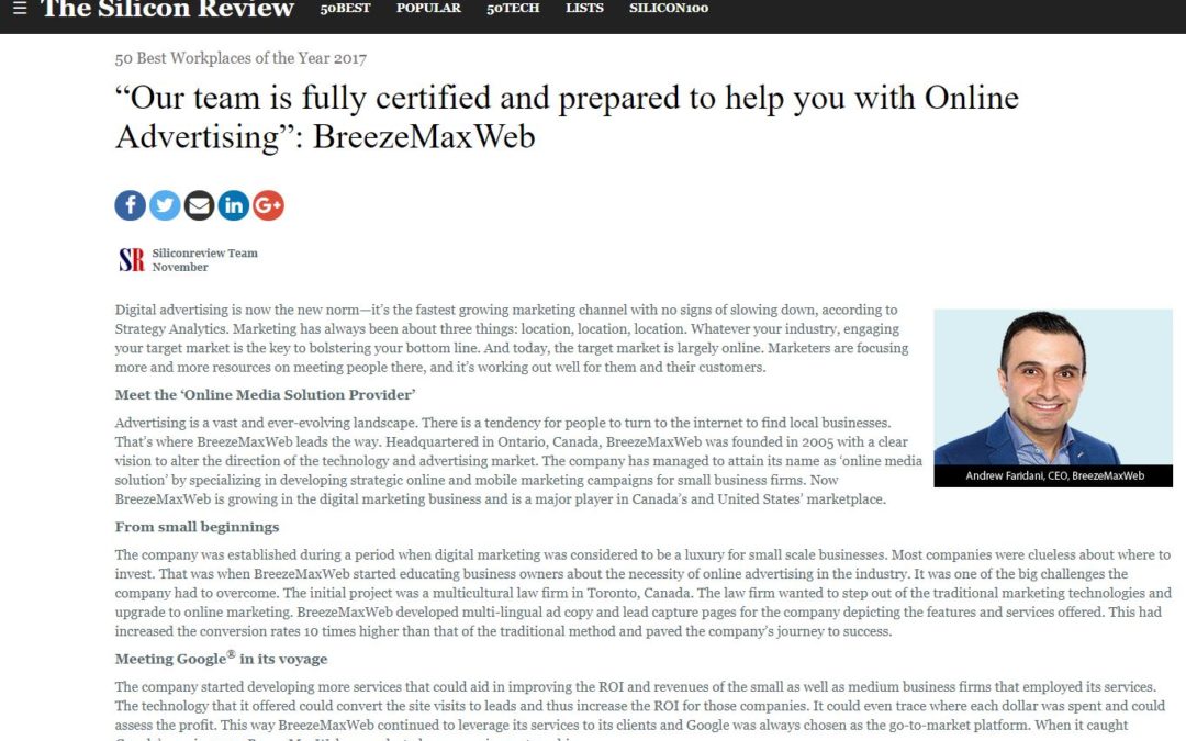 Silicon Review - BreezeMaxWeb